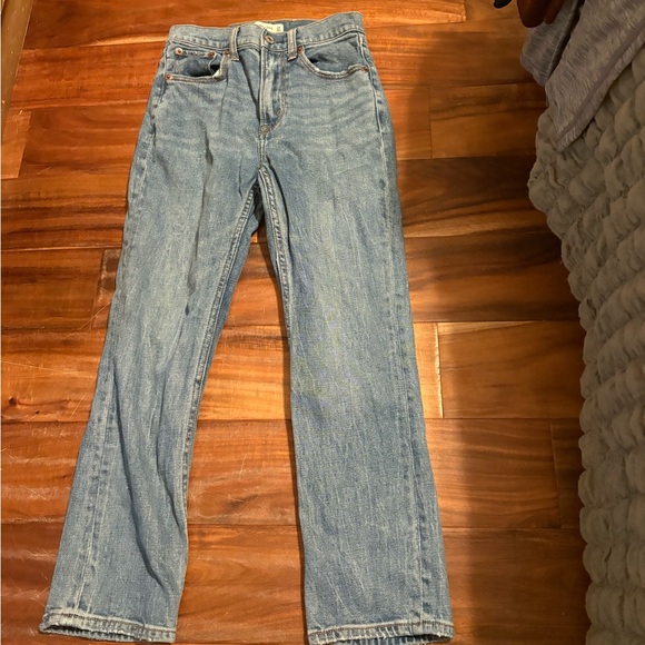 Abercrombie & Fitch Denim - Abercrombie & Fitch Straight Leg Jeans‎ Women’s Size 24 Light Wash (0578)